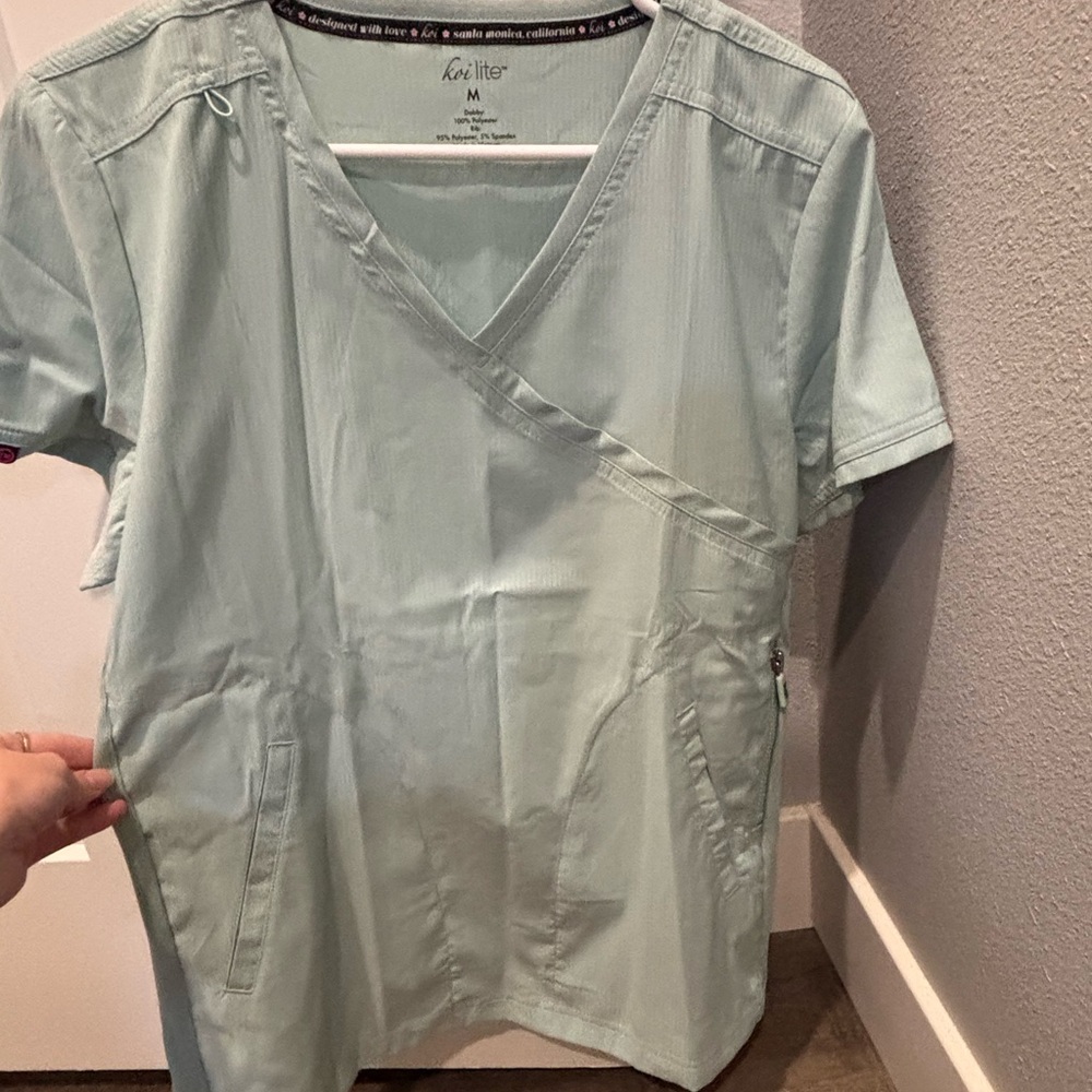 Koi Lite Mint Green Scrub Top and joggers